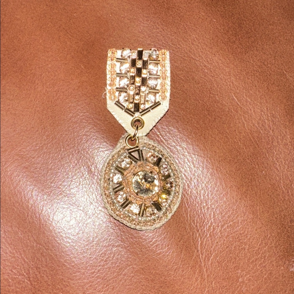 White House Black Market Gold and Silver Pendant